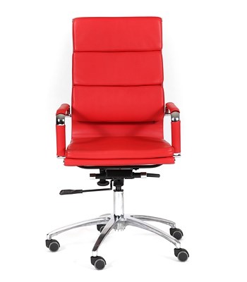 Кресло CHAIRMAN 750 экокожа красная в Смоленске - изображение 1